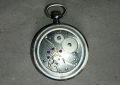 Стар сребърен джобен часовник "Aero Watch Neuchatel" / Swiss Made / 17 Jewels за ремонт или за части, снимка 10