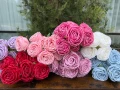 Изкуствени цветя роза с 9 или 10 глави, снимка 1