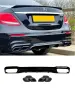 Заден дифузьор черен Mercedes – Benz E63s AMG Optik, снимка 1