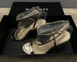 Marciano by Guess златисти сандали на ток, снимка 1 - Дамски елегантни обувки - 41637337
