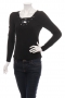 Готик блуза с връзки корсет на дълбоко деклоте Х&М, снимка 1 - Блузи с дълъг ръкав и пуловери - 36044536