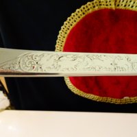 Италиански ятаган,сабя,конници,маркировка. , снимка 5 - Антикварни и старинни предмети - 41447689