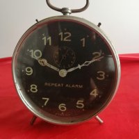 Рядък Стар Голям Английски Часовник , Будилник Foreign, снимка 2 - Антикварни и старинни предмети - 41594719