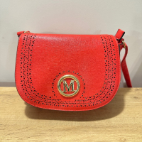 Червена дамска чанта с дълга дръжка , снимка 1 - Чанти - 44933681