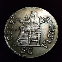 Клавдий Æ Дупондий. Рим, 41-50 г. от н.е.-реплика-сувенир-копие, снимка 2 - Колекции - 34487590