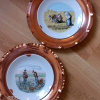 Два броя френски ,порцеланови чинии за окачване на стена-репродукции, снимка 1 - Декорация за дома - 42559720