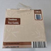 Кутия за чай от порцелан с бамбуков капак, снимка 16 - Кутии за съхранение - 40954000