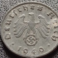 Две монети 1 райхспфенинг 1940г. Трети райх с СХВАСТИКА редки за КОЛЕКЦИЯ 3682, снимка 12 - Нумизматика и бонистика - 40637877
