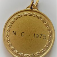 Италиански медали тенис Генуа 1975, оригинален калъф, снимка 2 - Антикварни и старинни предмети - 38955927
