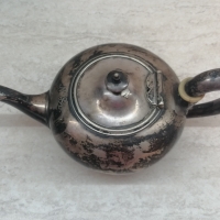 Античен сребърен чайник , снимка 13 - Антикварни и старинни предмети - 36063564