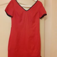 Сладка червена рокля/туника с панделка, снимка 1 - Рокли - 42732749