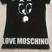 Памучна дамска тениска Love Moschino размер S, снимка 3 - Тениски - 41832617