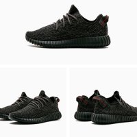 Оригинални маратонки adidas Yeezy Boost 350 Pirate Black (2015)  номер 45 ,5-46, снимка 4 - Маратонки - 40684156