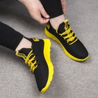 Мъжки маратонки 44 номер в жълто - черен цвят , жълти , черни маратонки, снимка 3 - Ежедневни обувки - 38629084