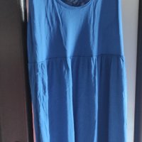 Л-ХЛ Синя плажна рокля, снимка 4 - Рокли - 41340016