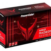 POWERCOLOR Red Devil Radeon RX 6700XT 12GB GDDR6 192-bit 2514/2622MHz 1xHDMI 2.1 3xDP 1.4, снимка 1 - Видеокарти - 35894600