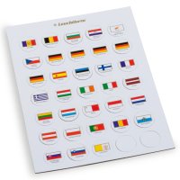 чипове с Различните флагове за Евросетове с монети - 35 броя , снимка 1 - Нумизматика и бонистика - 42258802