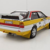 Audi Quattro A2 #4 San Remo Rallye New Zealand 1984 Mikkola Hertz -мащаб 1:18 на Sun Star, снимка 2 - Колекции - 42267869