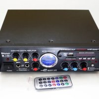 Аудио усилвател UKC AV-339B, караоке, USB порт, SD слот, MP3, FM, снимка 4 - Ресийвъри, усилватели, смесителни пултове - 41535789