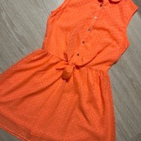 Неонова детска рокля H&M / рокля за момиче, снимка 2 - Детски рокли и поли - 42038953