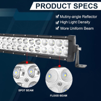 ИЗВИТ LED БАР - 180W - 80см, снимка 2 - Аксесоари и консумативи - 44926998