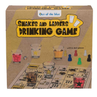 Стъклена алкохолна игра Змии и стълби с шотове, снимка 5 - Настолни игри - 44602925