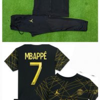 Детско Комплект + Екип МЕСИ Детско ПАРИЖ Black White MESSI PSG New, снимка 6 - Футбол - 40028377