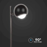 Настолна LED Лампа 6W Черна Топло Бяла Светлина, снимка 2 - Настолни лампи - 41737375