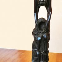 Африканска статуетка , снимка 1 - Статуетки - 14664411