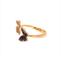 Златен дамски пръстен 3,25гр. размер:55 14кр. проба:585 модел:18910-1, снимка 2 - Пръстени - 41897125
