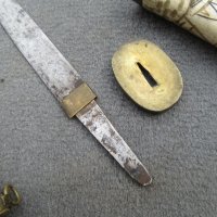 Танто Японски ръчно кован нож началото на 20 век, снимка 7 - Други ценни предмети - 40480615