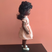Стара кукла негърка афро Германия винтидж 40 см, снимка 6 - Колекции - 44925353