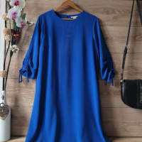 Тъмно синя рокля H&M , снимка 1 - Рокли - 44932164