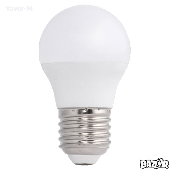 LED Лампа, Топка, 3W, E27, 4000K, 220-240V AC, Неутрална светлина, Ultralux - LBL32740, снимка 1