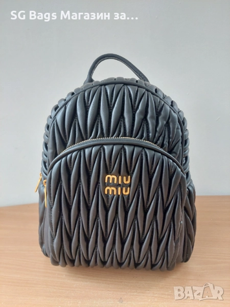 Miu miu miv miv дамска чанта тип раница дамска ряница код 281, снимка 1