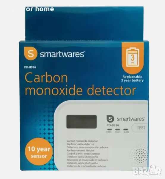 Smartwares PD-8826 детектор за въглероден окис , снимка 1