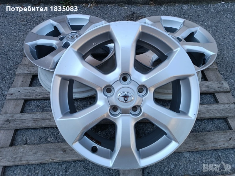 3бр лети джанти 17ки 5х114.3 Toyota, снимка 1
