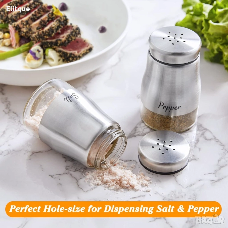 Комплект от два броя солнички Salt and Paper, снимка 1