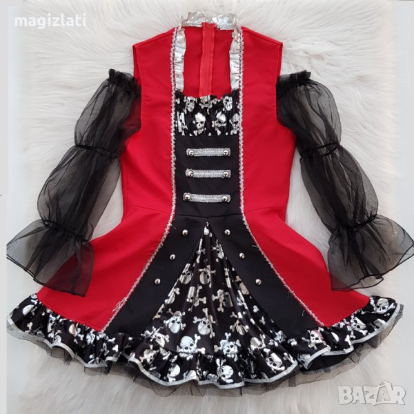 Рокля за Хелуин с черепи размер ХS-S - нова, снимка 1