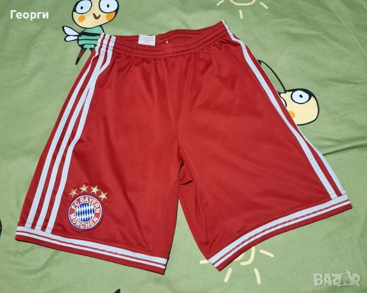 FC Bayern Munchen 2012 Home Shorts Adidas Red Short Pants Size Boys  L Soccer, снимка 1