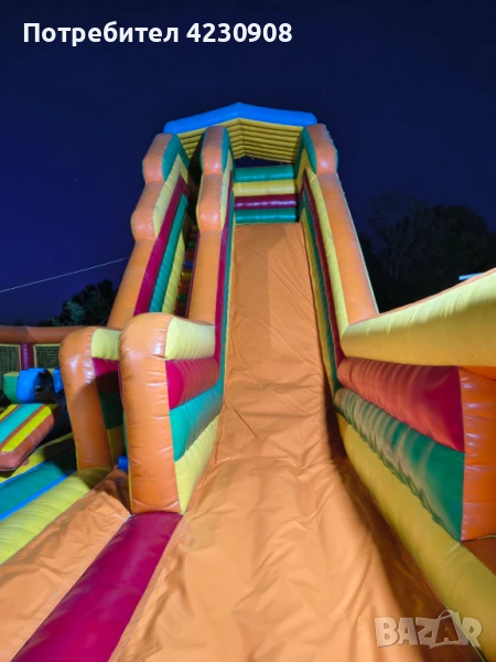 Детско надуваемо съоръжение -  батут пързалка, снимка 1