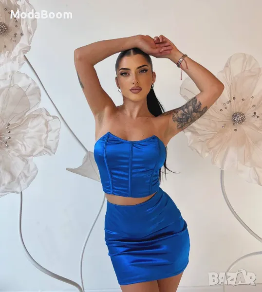 Син дамски комплект, снимка 1