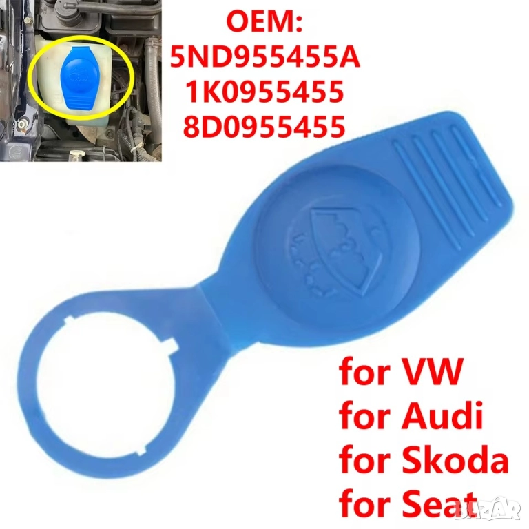 Капачка за казанче за чистачки VW, Audi, Seat, Skoda, снимка 1