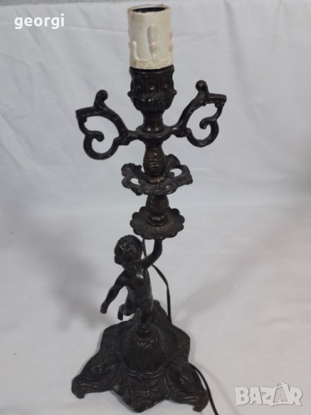 Ретро настолна месингова лампа   4/6, снимка 1