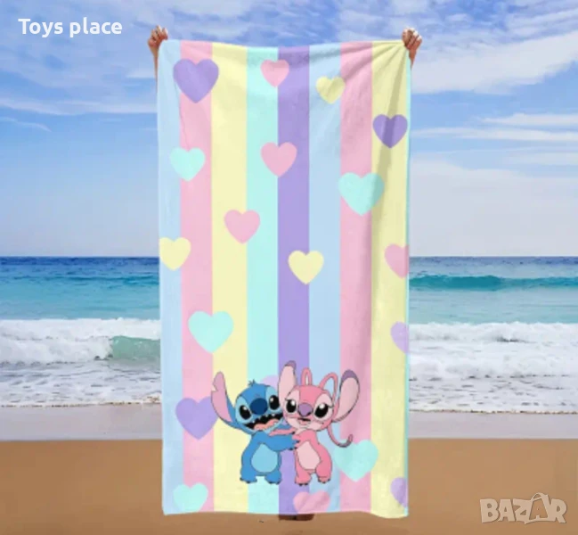 Красива плажна хавлия Лило и Стич Lilo and Stitch , снимка 1