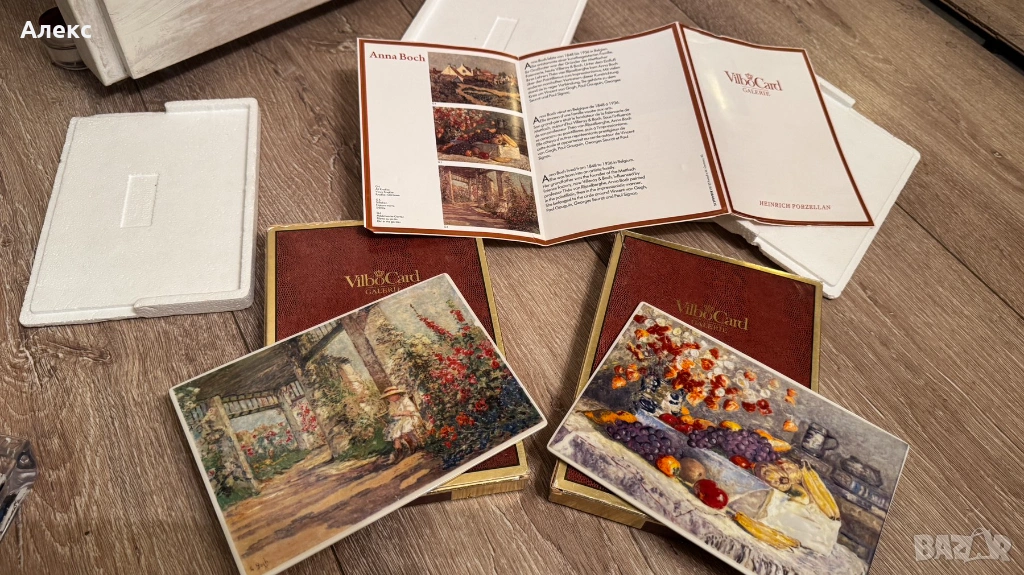 Villeroy & Boch–Комплект Керамични плочи по картини на Анна Бош/ 1848г– 1936г/, снимка 1