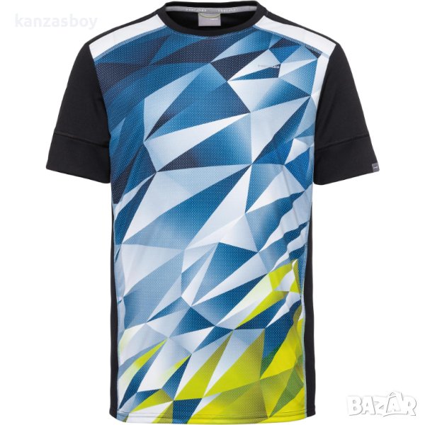 HEAD VISON GRAPHIC BLUE T-SHIRT - страхотна мъжка тениска КАТО НОВА , снимка 1