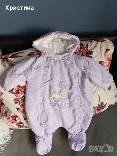 Бебешко лилало космонавтче за момиченце., снимка 1