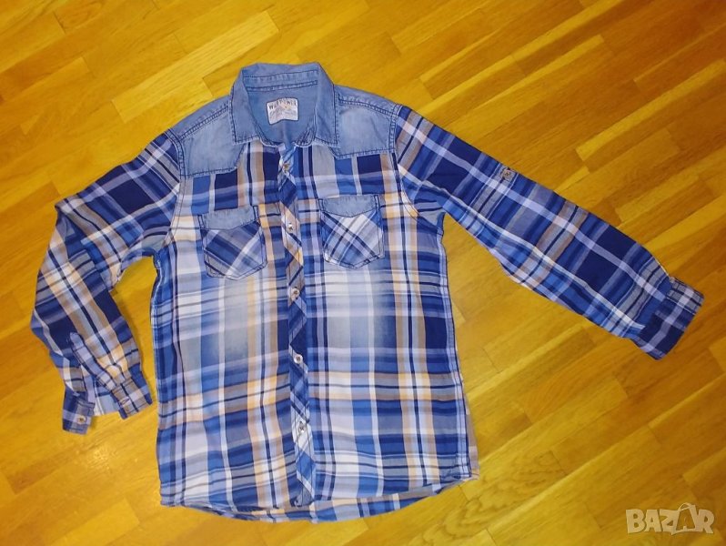 Дънкова риза, р.128/134, снимка 1