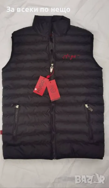 Hugo Boss Мъжки Черен Елек С Бродирано Лого Хуго Бос Код B311, снимка 1